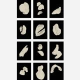 Set of 12 abstract giclee prints, A4