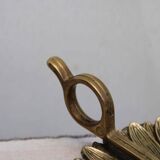 Gold metal candle holder