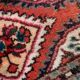 Vintage persian carpet hamadan handmade 35cm x 53cm 1970s
