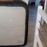 Togo black leather sofa 2 places by Michel Ducaroy for Ligne Roset in 1973