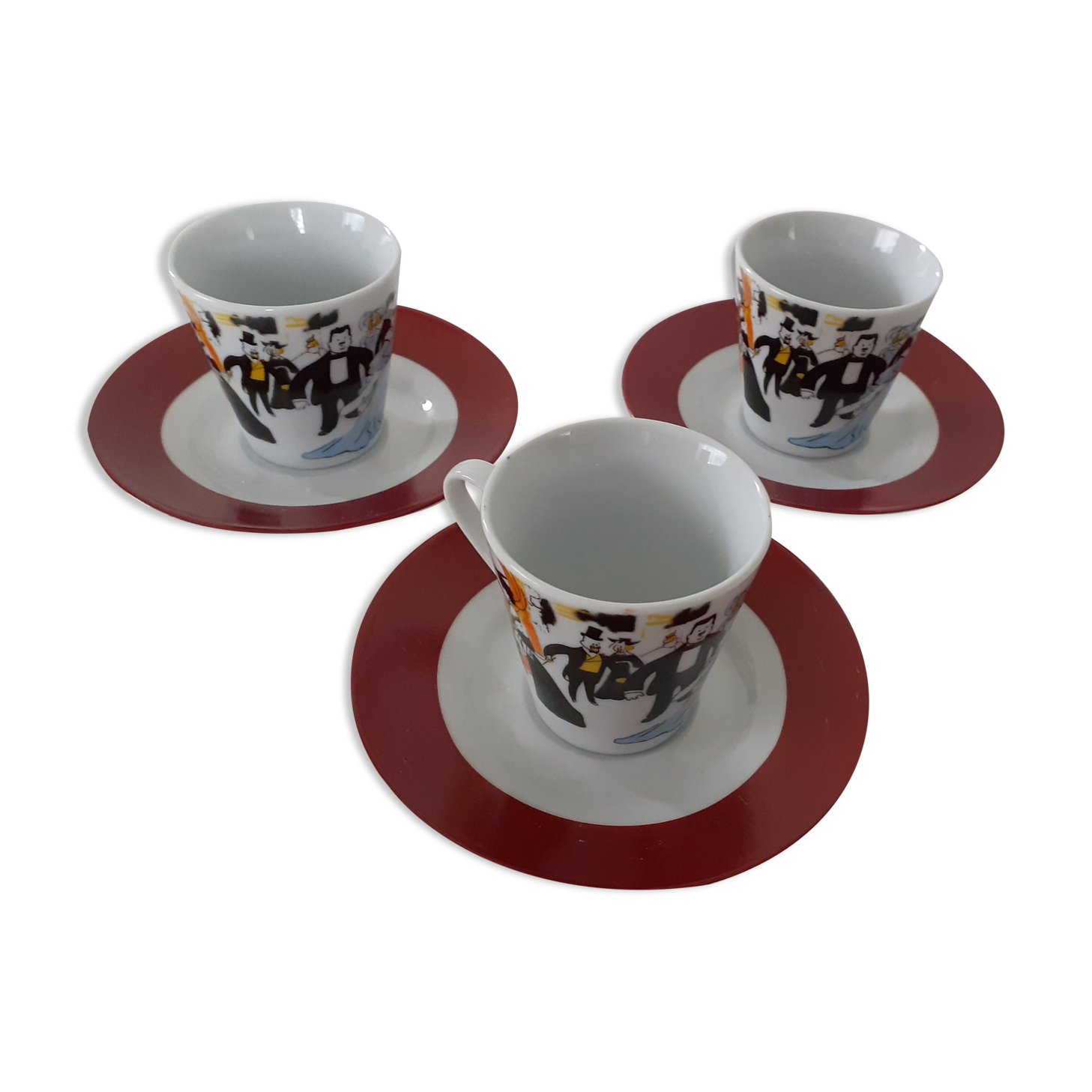 3 coffee cups maxim's paris collection
