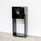 60s Piano lacquered cabinet art deco style