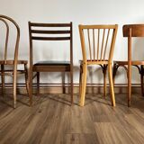 Set of 4 mismatched chairs