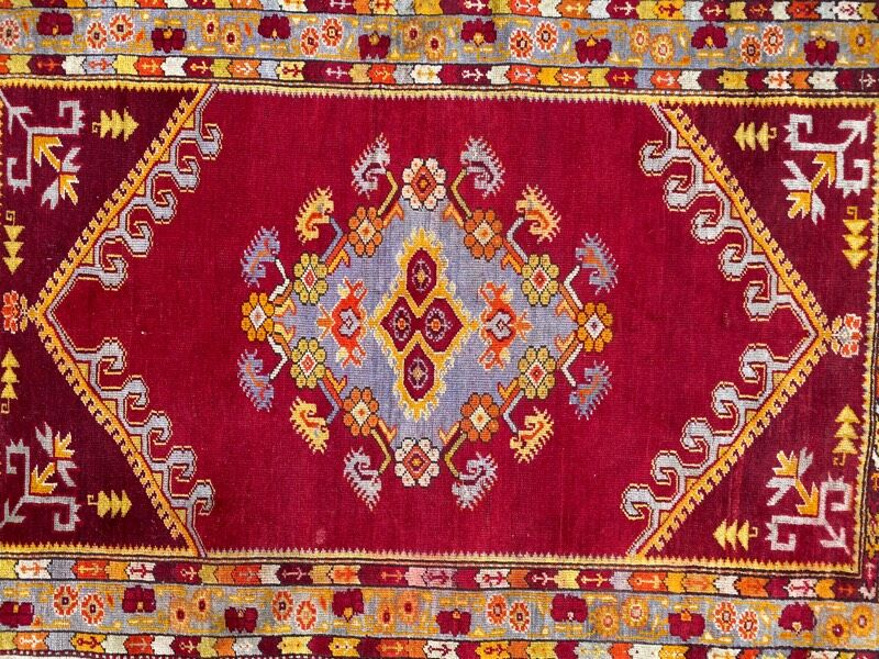 Ancient Turkish carpet Anatolia 110x145 cm