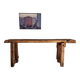 Ancien établi de menuisier – Console en bois massif
