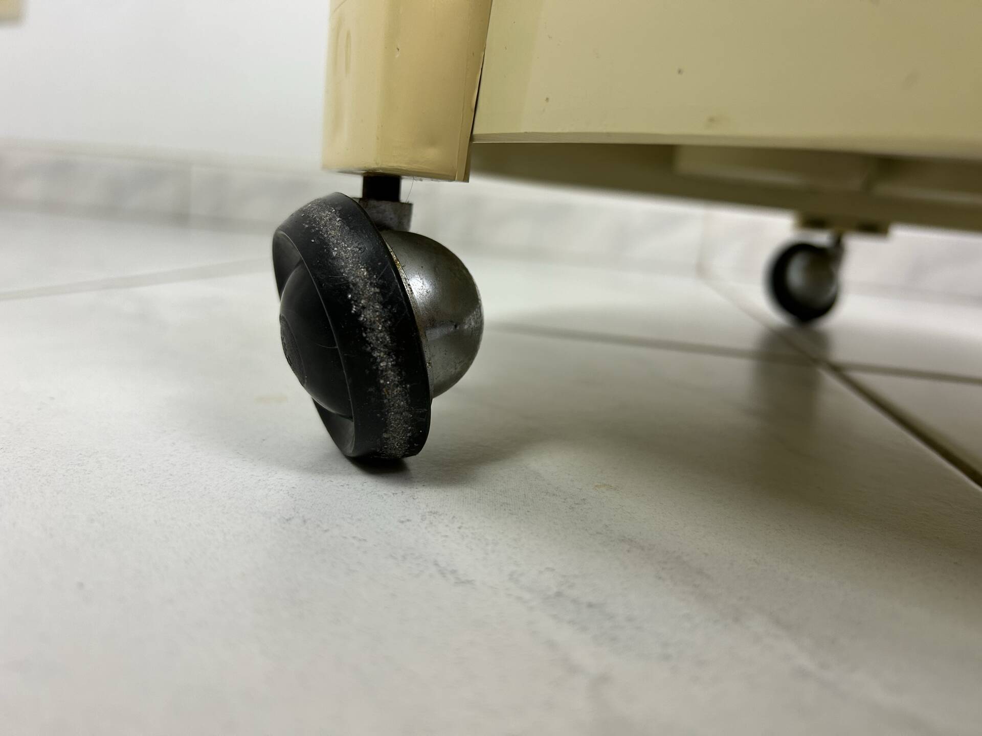 Vintage space age trolley side table
