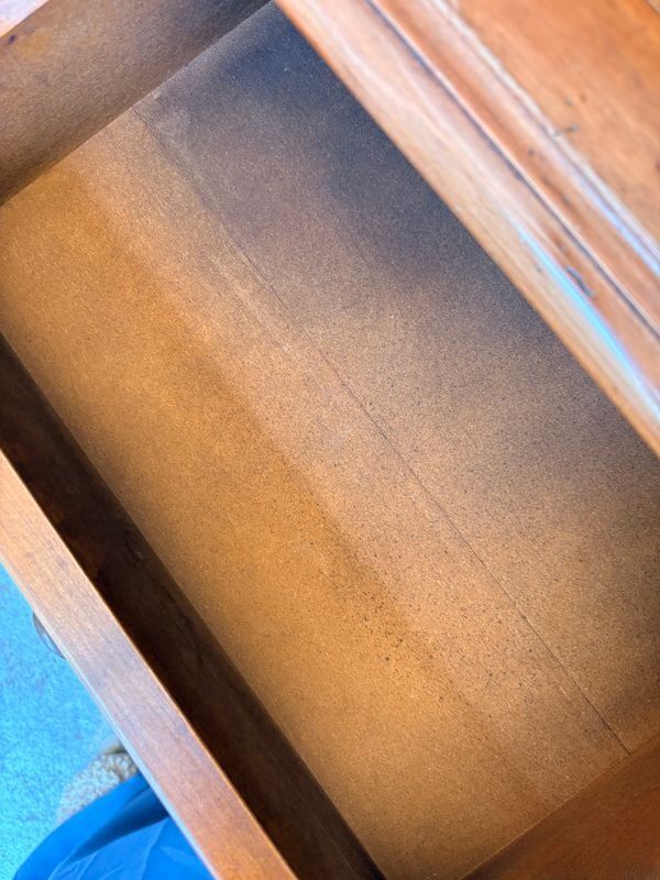 Wooden bedside table