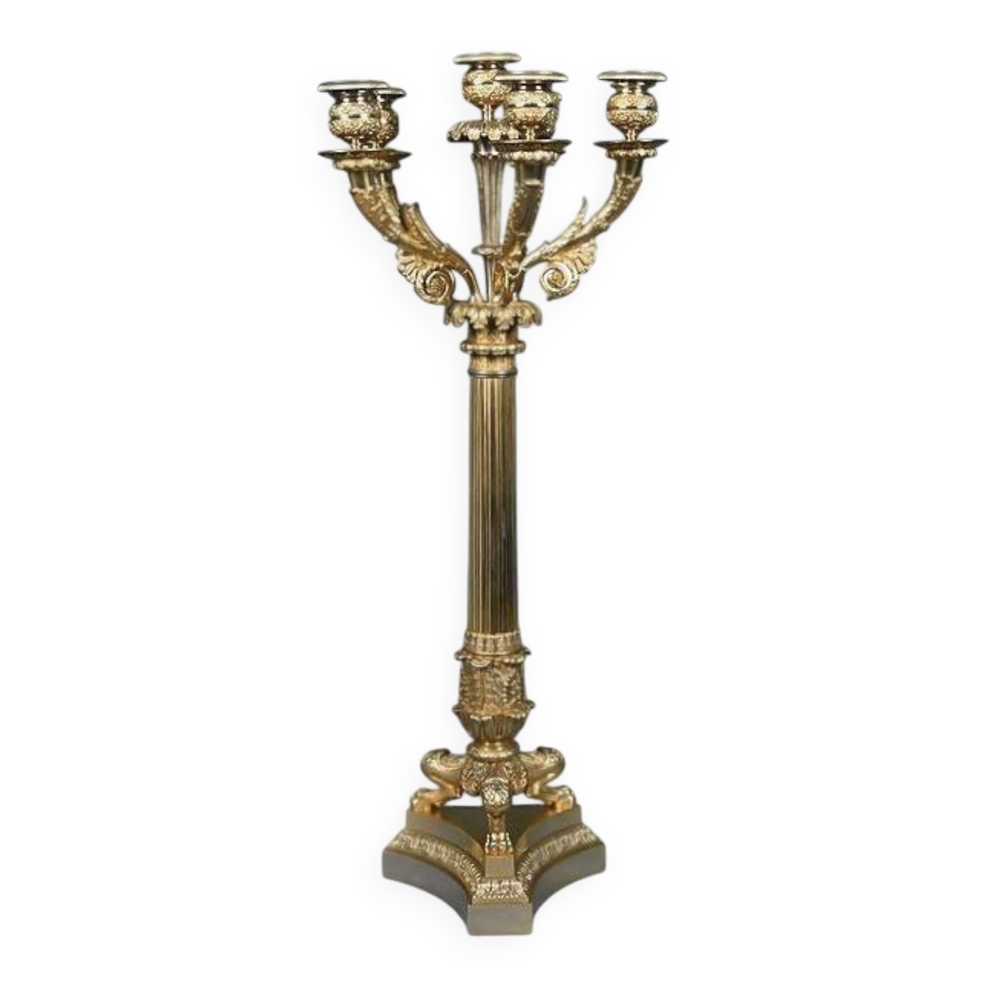 Gilded bronze candelabrum, Restoration period – early 19th century