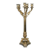 Candélabre en bronze doré, époque Restauration – début XIXe