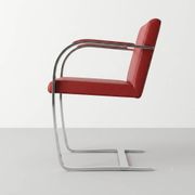 Red modernist BRNO armchair attributed to Ludwig Mies van der Rohe - Knoll International