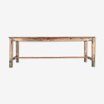 Table en bois patiné