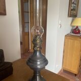 Pewter oil lamp