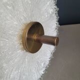 50s molded glass pendant light