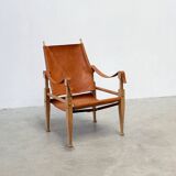 Cognac leather Safari chair