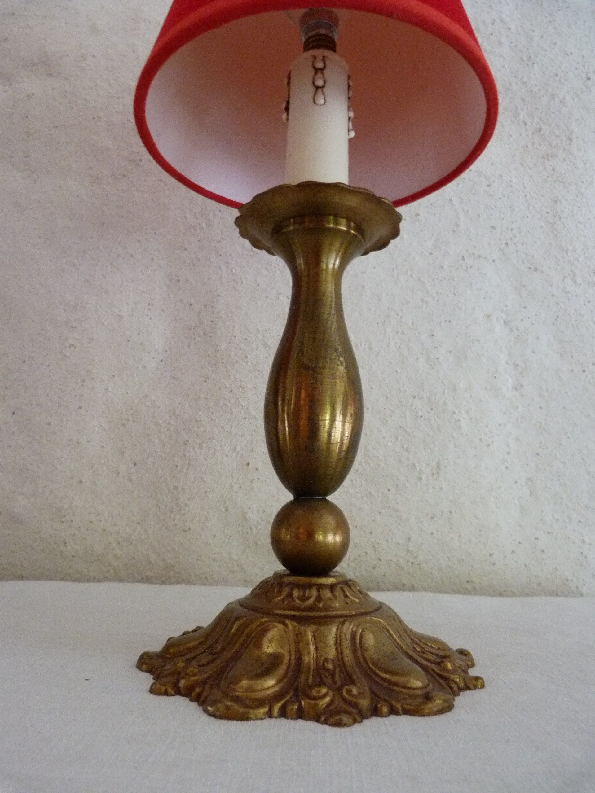 Pair of candlestick lamps