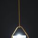 Art Decò Barovier e Toso Murano Glass and Brass Pendant Light, 1950