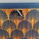 Writing desk 60s blue night