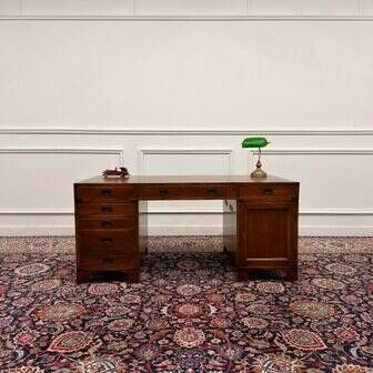 Classic English Eichholtz Campaign Desk