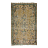 One-of-a-kind turkish handwoven vintage rug - rustic vintage charm 290x 171