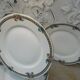 6 flat plates old porcelain Art Deco Pierre Guez Marseille