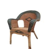Fauteuil en rotin ancien