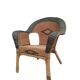 Antique rattan armchair