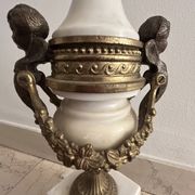 Pair of large 7-light candelabra - 69 cm - Bronze - Putti