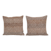 Set of 2 vintage kilim cushion covers 56x51 cm