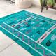 Tapis berbère vert ethnique 95x150 cm