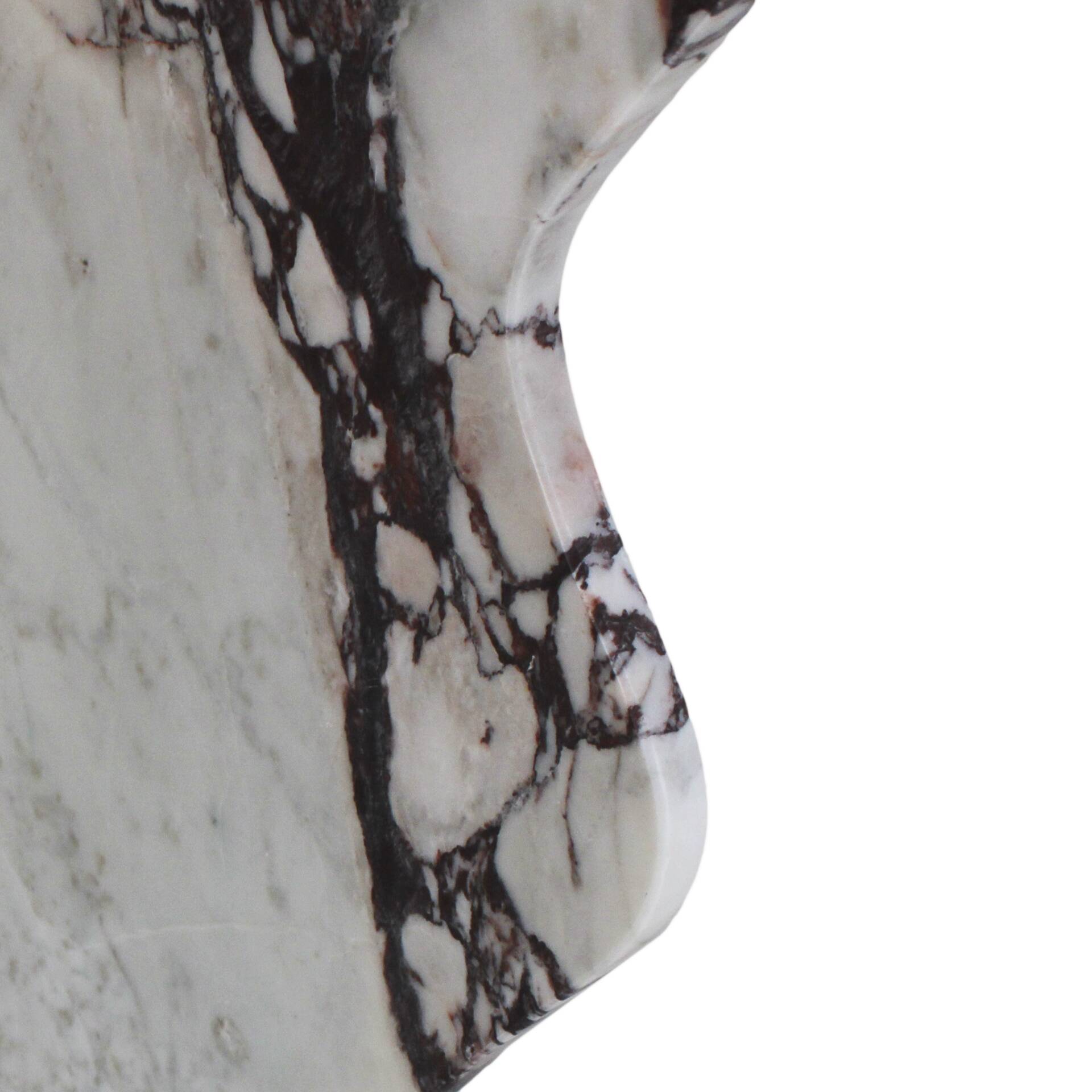 Contemporary Calacatta and Carrara Marble Round Table Designed by L.A. Stud