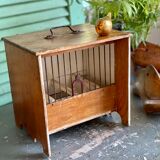 Wooden and steel bird cage