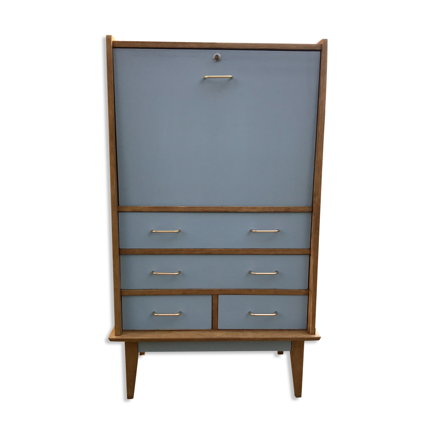 Oak vintage secretary revamped