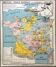 Old school map Hatier Brunhes 32, 1940 - Mineral France