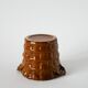 Cache-pot en barbotine, imitation bambou, 1970