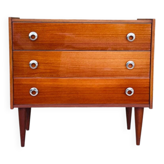 Vintage teak chest of drawers circa 1970s