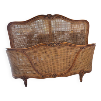 Lit basket in caning Louis XV style 1950