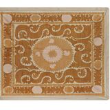 Vintage Turkish hand-knotted rug 125x151 cm