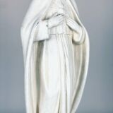 Statue of the Sacred Heart of Jesus signed Guelfi Maucci in marble powder