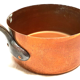 Serie of 4 old copper pans metals Vesoul