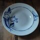 Dish Hollow porcelain blue flower St Amand dp 092285