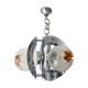 Suspension Mazzega design Gaetano Sciolari chrome et globes murano