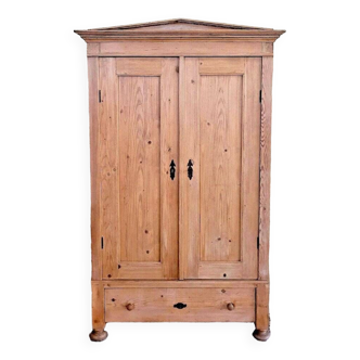 19th century cabinet in solid pine with light patina