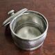 Antique round tin candy box