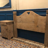 Headboard and bedside solid pine made in savoy