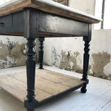 Butcher's table work central island marble