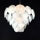 Handcrafted chandelier with Murano glass and handmade alabaster discs.