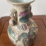 Chinese vase with ducks and goldfish