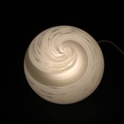 Lampe de table en verre des années 1980, Italie