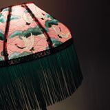 Japanese paper lamp with fringe "Polina"