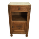 VINTAGE OAK WOODEN BEDSIDE TABLE